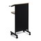 Audio-Visual Direct Wheeled Lectern Podium - Standing Desk with Storage Shelf